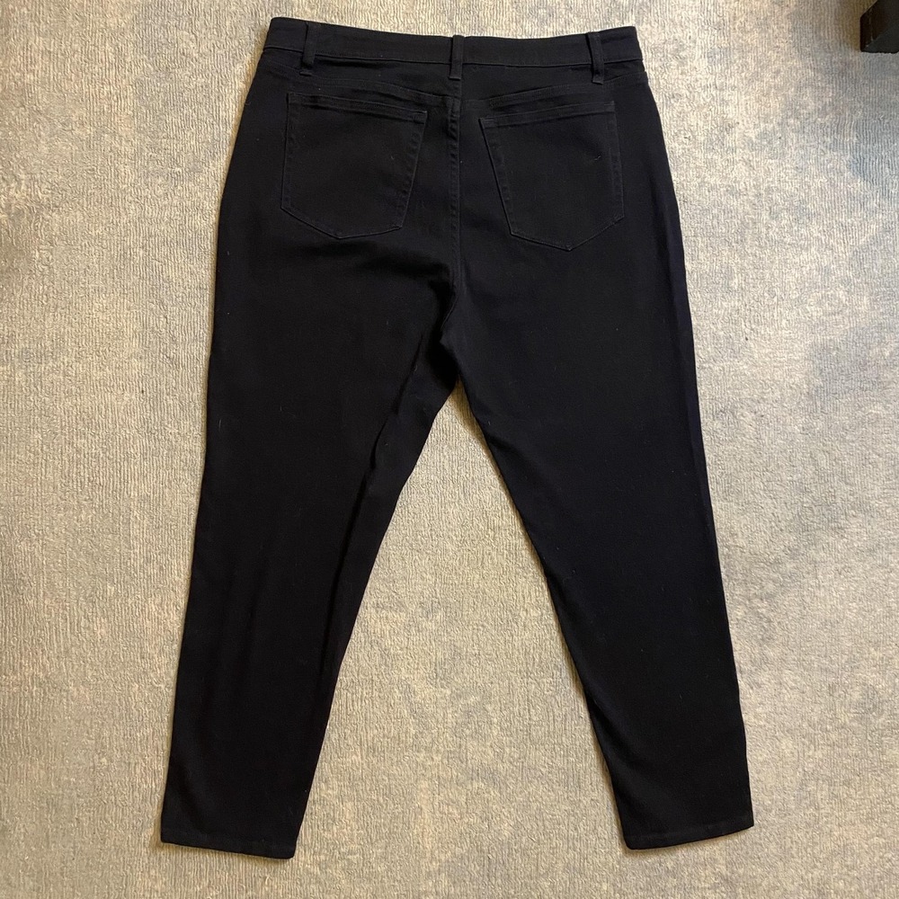 Nili Lotan Jeans Womens Large Black Skinny Stretch Denim Pants High Rise Casual - Picture 11 of 14